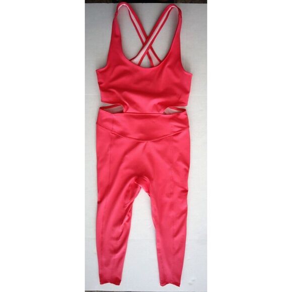 FP Movement OB1449134 Women's Sz S Pink Back It Up One Piece Jumpsuit - Picture 1 of 12